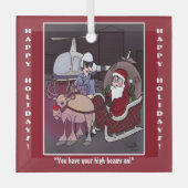 ハイビームズホリデイ ガラスオーナメント (正面)