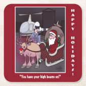 ハイビームズホリデイ スクエアペーパーコースター (正面)