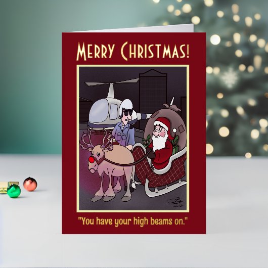 ハイビームフォイルホリデーグリーティングカード 箔シーズンカード (クリスマスインサイチュ2)