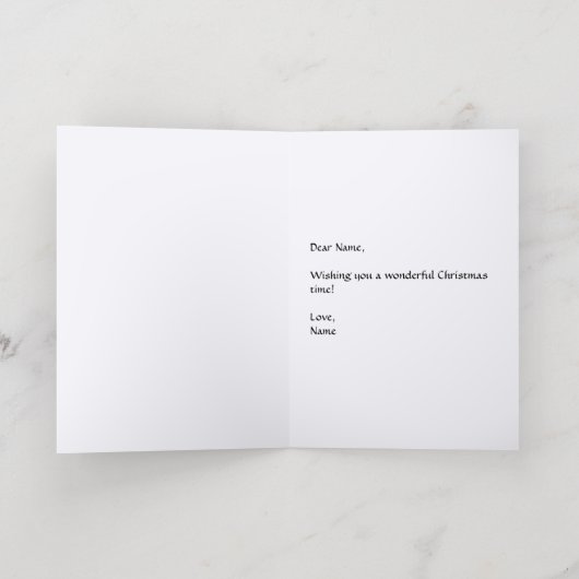 ハイビームフォイルホリデーグリーティングカード 箔シーズンカード (内側レイダウン)