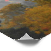 ハイピークアディロンダックス秋の山林 ポスター (角)