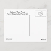 ハイピークアディロンダックス秋の山林 ポストカード (裏面)