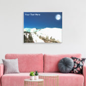 ハイピーク – 薄空 キャンバスプリント (インサイチュ (リビング))