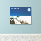 ハイピーク – 薄空 キャンバスプリント (インサイチュ (ウッドフロア))