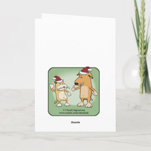 ハイファおもしろいーセルフカウクリスマス シーズンカード (裏面)