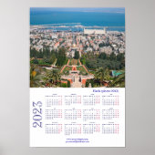 ハイファのバハイ・ガーデンズ（写真2013） （イスラエル） ポスター (正面)