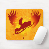 ハイファイのスノーモービル マウスパッド (マウス)