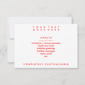 ハイファイのボウリングボール 招待状 (裏面)