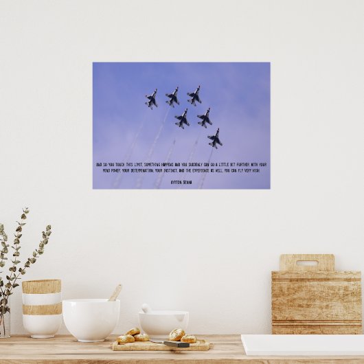 ハイファイタージェットポスタ感動的ーの飛行 ポスター (キッチン)