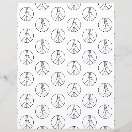 ハイファイピースサインハンズスクラップブック紙 (正面)