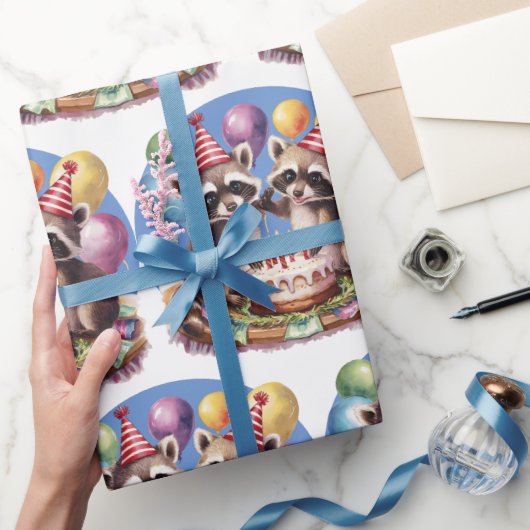 ハイファイブバースデーパーティー双生児マケーベビールーン ラッピングペーパー (ギフト)