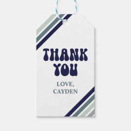 ハイファイブレトロストライプ誕生日 ギフトタグ