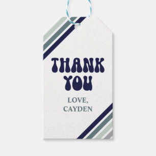 ハイファイブレトロストライプ誕生日 ギフトタグ