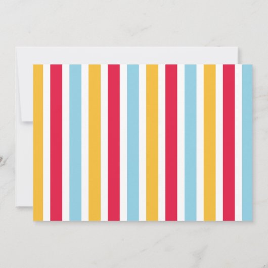 ハイファイブ誕生日サングラス5thフォトボーイズ 招待状 (裏面)