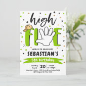 ハイファイブ誕生日ハイファイブバースデーパーティー 招待状 (スタンド正面)