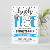 ハイファイブ誕生日ハイファイブバースデーパーティー 招待状 (スタンド正面)