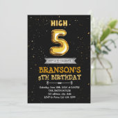 ハイファイブ誕生日パーティー招待状 招待状 (スタンド正面)