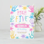 ハイファイブ誕生日 招待状 (スタンド正面)