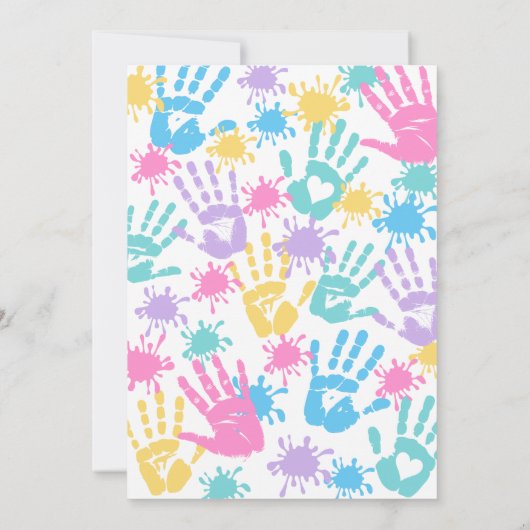 ハイファイブ誕生日 招待状 (裏面)