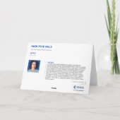 ハイファイブ・パルス - 子供たちのためのCHOCアート サンキューカード (裏面)