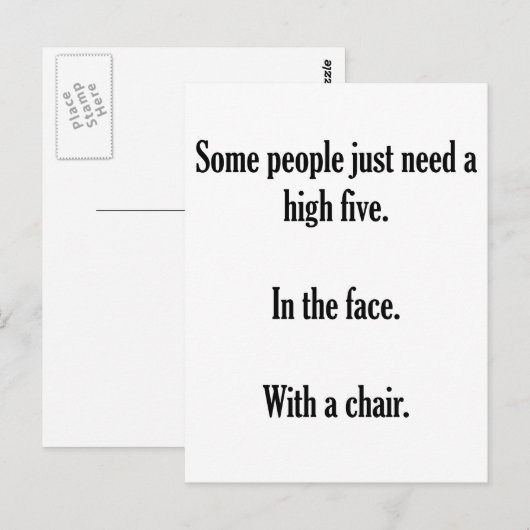 ハイファイブ ポストカード (正面/裏面)