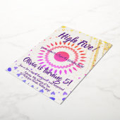 ハイファイブ!第5誕生日 箔招待状 (回転した状態)