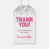 ハイファイブ 5歳の誕生日 コンフェッティ 招待状 ギフトタグ (正面)