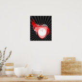 ハイファイボーリング紋 ポスター (キッチン)