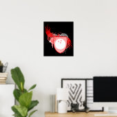 ハイファイボーリング紋 ポスター (ホームオフィス)