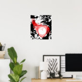 ハイファイボーリング紋 ポスター (ホームオフィス)