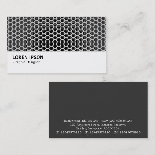 ハイファイ – ハニカム 名刺 (正面/裏面)