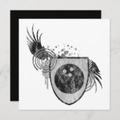 ハイファイ ボウリングボール エンブレム 招待状 (正面/裏面)