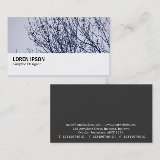 ハイファイ – 木の中のカモメたち 名刺 (正面/裏面)