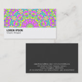 ハイファイ – 0120 -カラフル万華鏡のように千変万化するパターン 名刺 (正面/裏面)