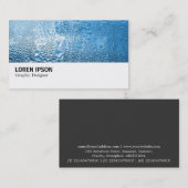 ハイファイ- 0168 -ブルーウクールォーター 名刺 (正面/裏面)