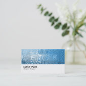 ハイファイ- 0168 -ブルーウクールォーター 名刺 (スタンド正面)