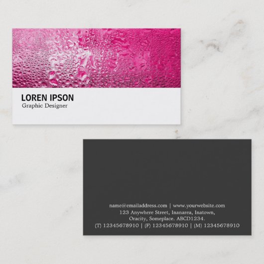 ハイファイ – 0169 -さくらんぼ水 名刺 (正面/裏面)