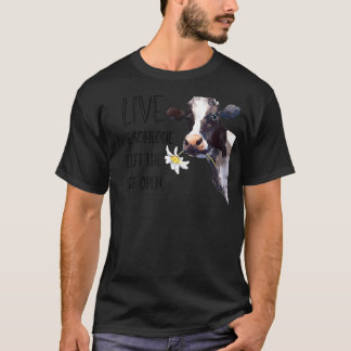 ハイファーは人の門離れ開牛の農家のように生きる Tシャツ