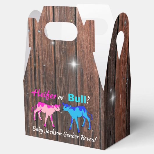 ハイファーまたはブルファームのスタイルジェンダーの表示 フェイバーボックス (オープン)