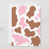 ハイファーまたは牛の性別が家畜を明らかにする 招待状 (裏面)