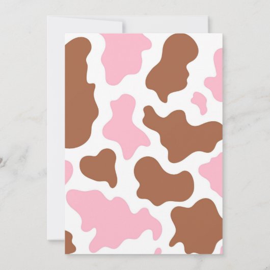 ハイファーまたは牛の性別が家畜を明らかにする 招待状 (裏面)