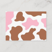 ハイファー又は牛の性別開示本ベビー エンクロージャーカード (裏面)