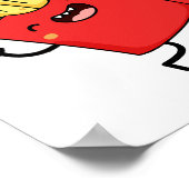 ハイフライアンおもしろいスパン ポスター (角)