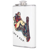 ハイフライヤー – スノーボーディングフール フラスク (左)