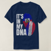 ハイフランスのチミクスDNA伝統国旗のギフト Tシャツ (デザイン正面)