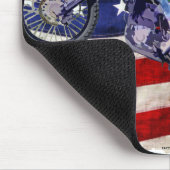 ハイフリースタイル飛んでいるモトクロスライダー マウスパッド (コーナー)