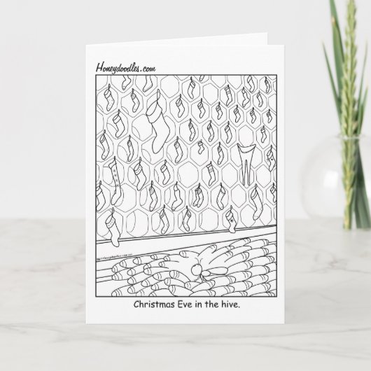 ハイブのクリスマスイブ – グリーティングカード シーズンカード (正面)
