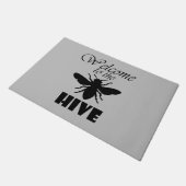 ハイブグレーへようこそ ドアマット (アングル)