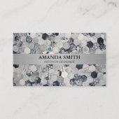 ハイブテキスタイル | モダン抽象芸術 名刺 (正面)