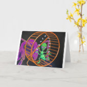 ハイブリッドエイリアン+アランニングントがジャグリング中 カード (黄色い花)